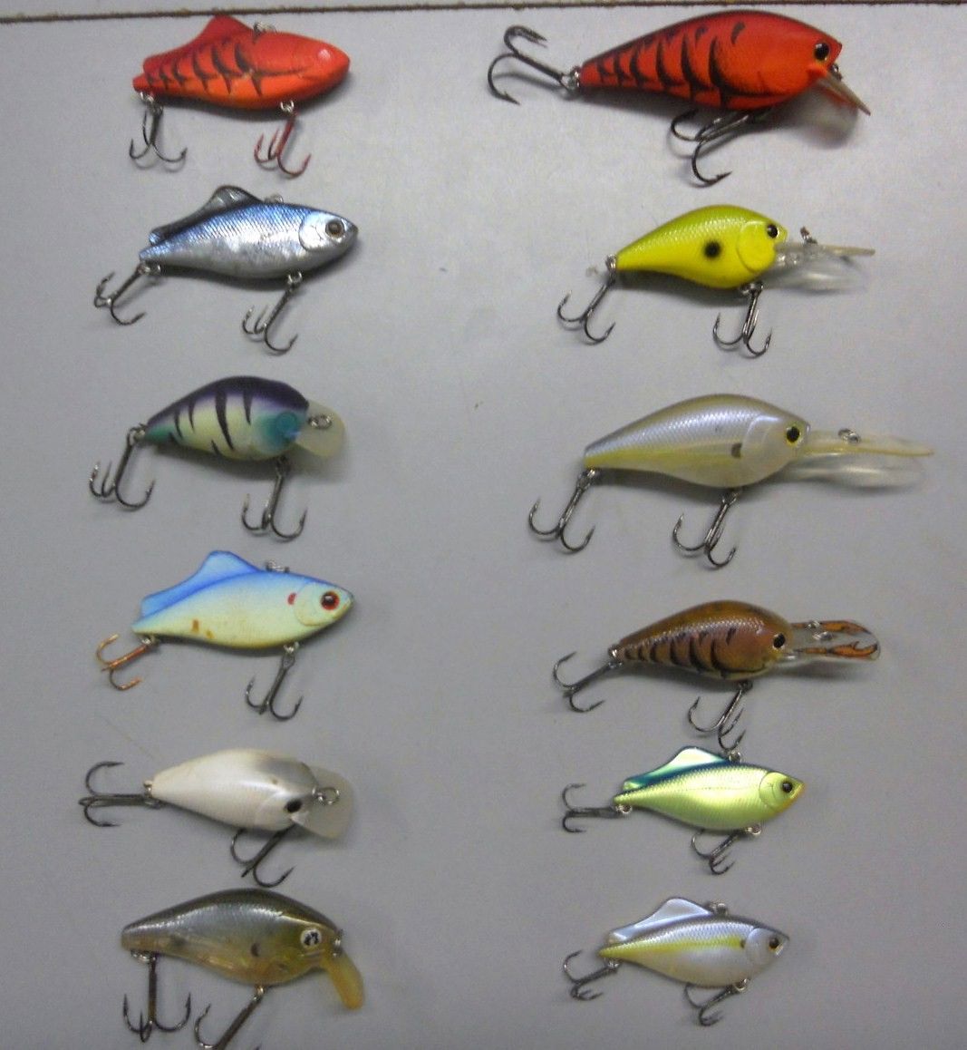 Lot of 12 Lucky Craft Crankbait Rattle Lures