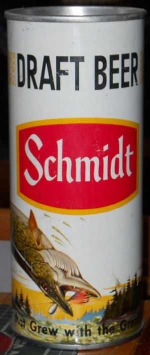 Schmidt Senic Draft Beer Northern Fish Zip pull 16 oz Can