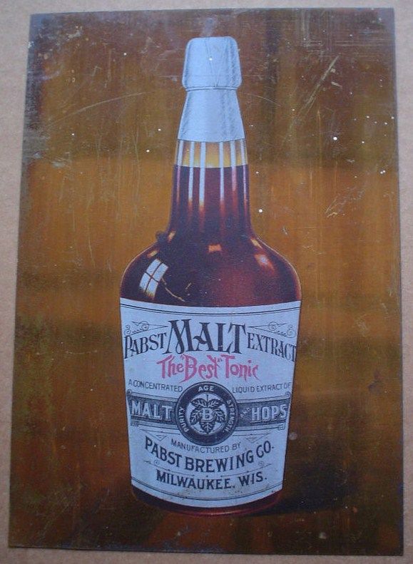 1890s Pabst Malt Tonic Tin Sign