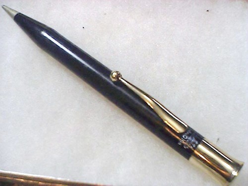 1927 Conklin Oversized Raven Black Gold Crown Mechanical Pencil