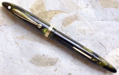 1930's Sheaffer Balance Fountain Pen Marine Green Celluloid 1930's Sheaffer Balance Fountain Pen Marine Green Celluloid