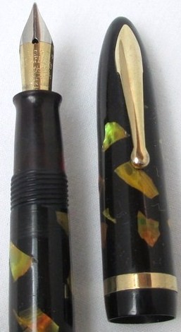1930s Sheaffer Balance Ebonized Pearl Lady Feathertouch Fountain Pen