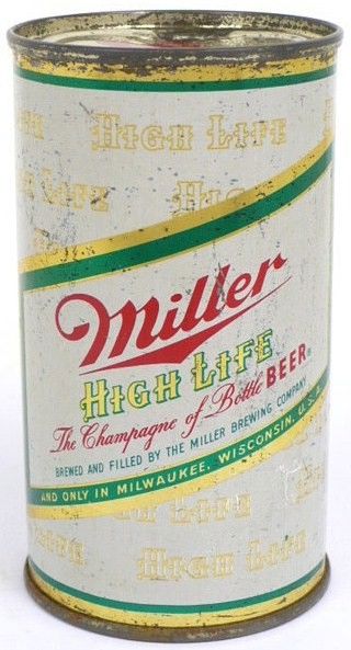 Medium Label Miller High Life Flat Top Can 1956