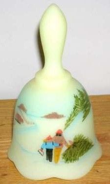 Fenton Burmese Classic Christmas Bell 1992