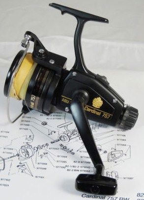 Abu Garcia Cardinal 757 Vintage Spinning Reel Abu Garcia Cardinal 757 Vintage Spinning Reel
