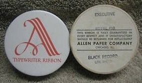 Allen Typewriter Ribbon Tin