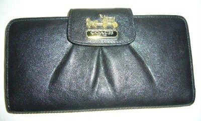 COACH Madison Leather Checkbook Wallet