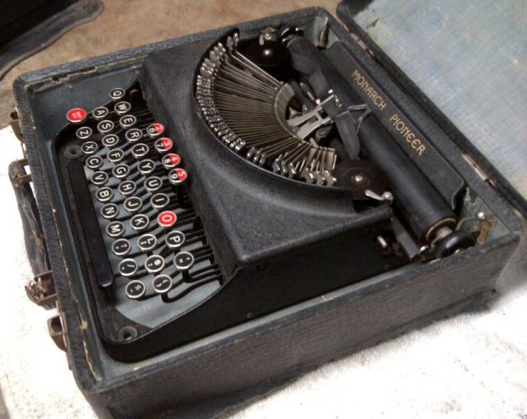 Antique Remington Monarch Pioneer Typewriter