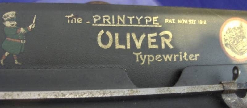 Oliver Typewriter Logo w/ Open 
"O"