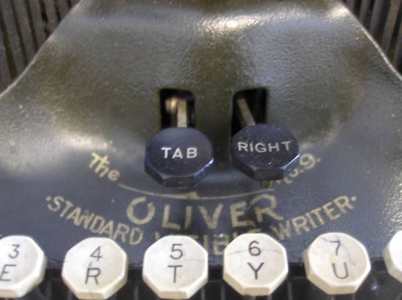 Printtype Oliver Typewriter Function Keys