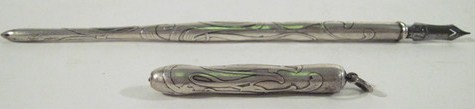 Antique Sterling Silver Art Nouveau Tiffany & Co. Dip Pen Antique Sterling Silver Art Nouveau Tiffany & Co. Dip Pen