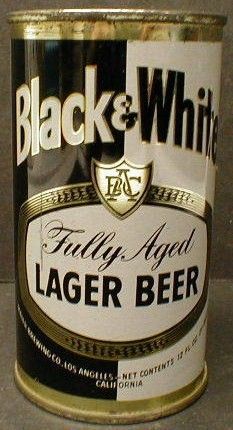 Black & White Beer Flat Top Can Maier Brewing