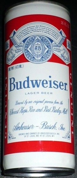 Budweiser Florida State Seminoles 16 oz Test Pull Tab Back View