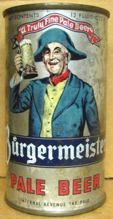 Burgermeister Beer IRTP Flat Top Can San Francisco, CA