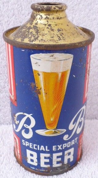 BB Special Export Beer Cone Top Can
