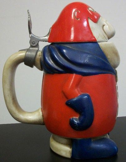 Bud Man Stein 1975 Edition Side View