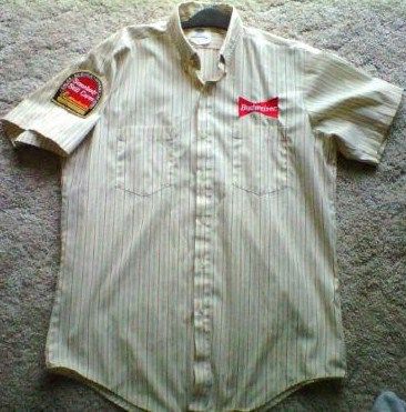 Budweiser Beer Delivery Truck Uniform Shirt
