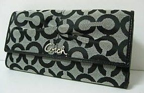 Coach Parker OP Art Checkbook Wallet 42461