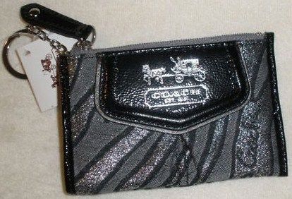Coach 44409 Madison Lurex Zebra Mini Skinny