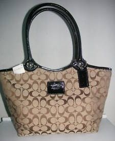 Coach Bleecker Signature Khaki Large Tote