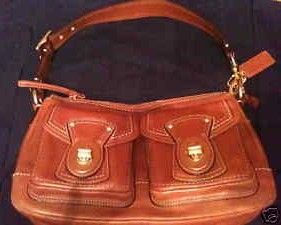 Coach Legacy Shoulder Bag Whiskey Leather 12868
