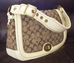 Coach Legacy Signature Shoulder Flap Bag Purse