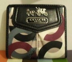 Coach Madison OP Art Chainlink Small Wallet