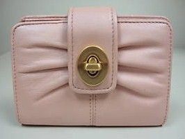 COACH Parker Pink Leather Small Wallet 42446