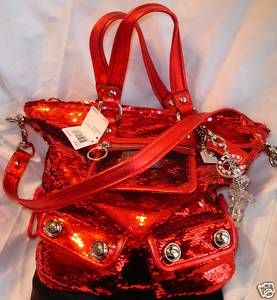 Coach Poppy Sequin HandbagPurse 13821