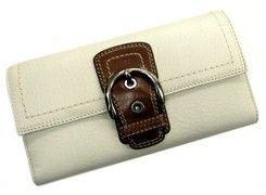Coach Soho Leather Checkbook Wallet