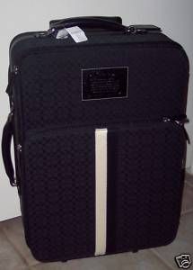 Coach Voyage Wheel Along Pullman Suitcase Black