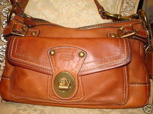 Coach Whiskey Vachetta Leather Legacy Bag 11127