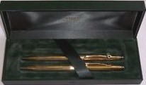 Cross 18K Rolled Gold Ballpoint Pen/Propelling PEncil Set Cross 18K Rolled Gold Ballpoint Pen/Propelling PEncil Set