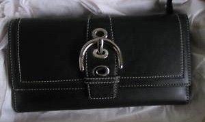 COACH Classic Black Leather Wallet