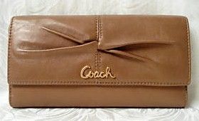 coach wallets leather