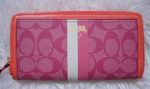 coach wallets pink
