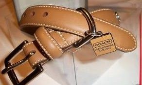 Coach Leather Dog Collar Doe Color