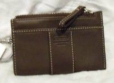 Coach Leather Legacy Coin Purse Keychain 3484 Mahogany
