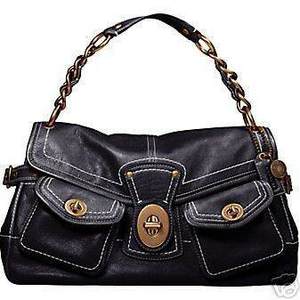 Coach Leather Legacy Leigh Purse Black 11128