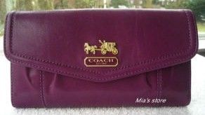COACH Madison Leather Checkbook Wallet