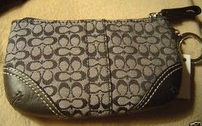 Coach Med Mini Signature Coin Purse with Key chain
