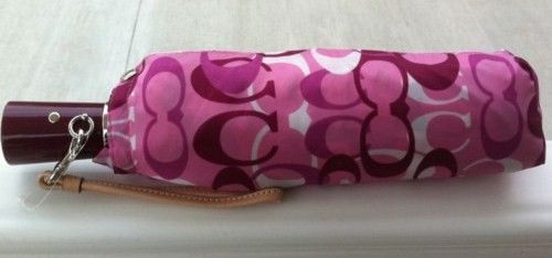 Coach Optic Umbrella in Case