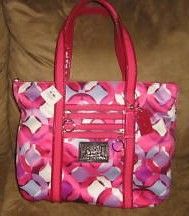 Coach Poppy Kaleidoscope Glam Tote Pink