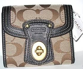Coach Signature French Purse Clutch Wallet