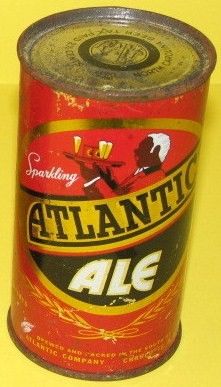 Collectible Atlantic Ale Flat Top beer Can