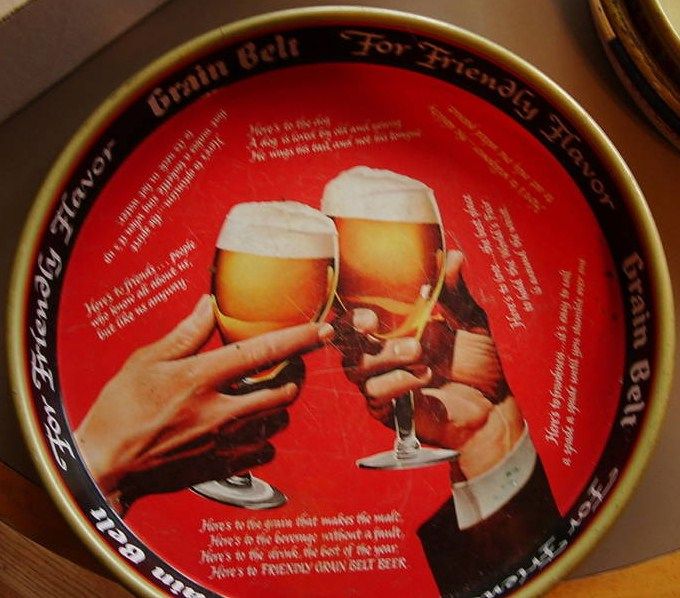 Collectible Vintage Grainbelt Beer Tray