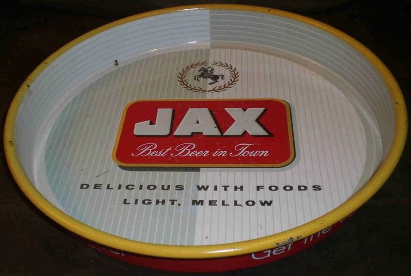 Collectible Metal JAX Beer Serving Tray