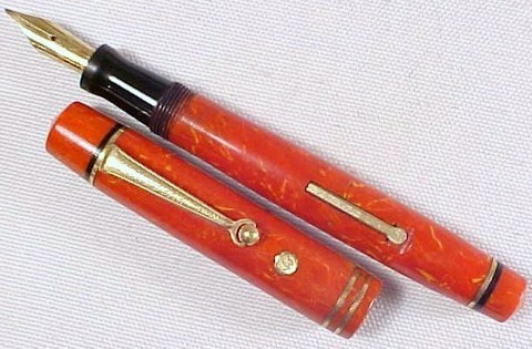 Coral Wahl Eversharp Gold Seal Personal Point Equi-Poised