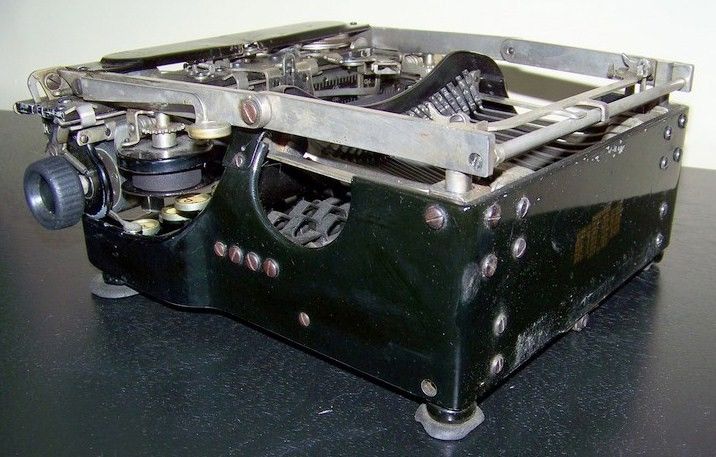 Corona Folding Typewriter Folded Position