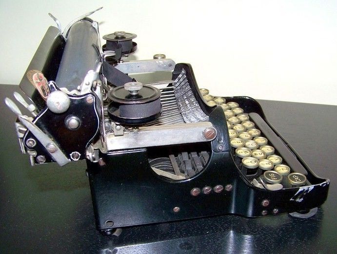 Corona Folding Typewriter Side View